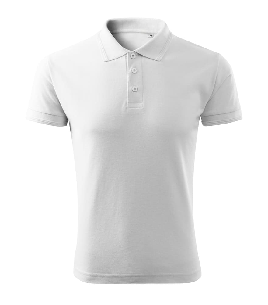 Polo Herren Weiss Brust