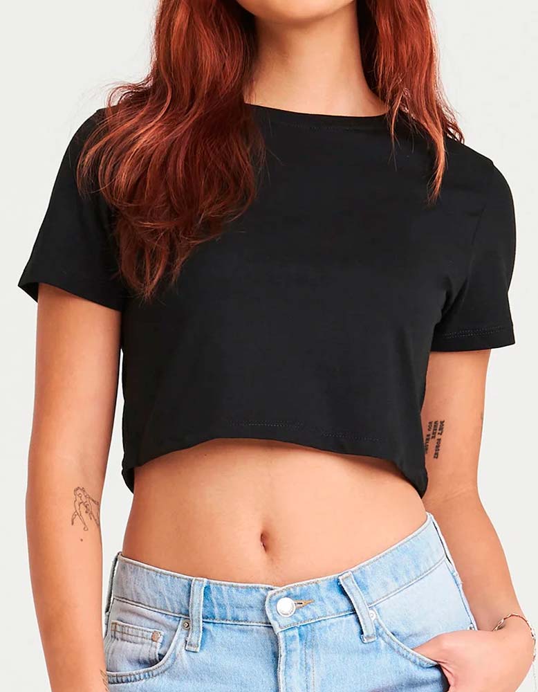 Cropped T Shirt Damen